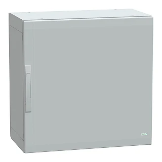 Schneider Electric NSYPLA774G Yer standı polyester kutu, Thalassa PLA, düz kapı, tamamen mühürlü, 750x750x420mm, IP65, IK10