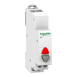 Schneider Electric A9E18037 Acti9 iPB 1NK gri tek basmalı düğme - gösterge ışığı kırmızı 110-230Vac (temsili görsel)