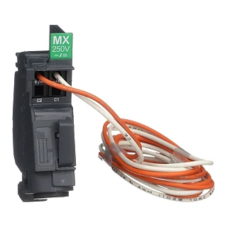 Schneider Electric LV426864 Önceden Kablolanmış MX Şönt Salım, ComPact NSXm, Anma Gerilimi 250 VDC, 220/240 VAC 50 Hz, 208/240 VAC 60Hz, 277 VAC 60 Hz