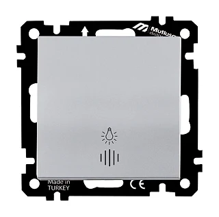 Mutlusan 2270 417 0192 EP-Işıklı Çağırma 220V Klipsli Gümüş