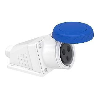 Schneider Electric PKF32W723 PratiKa Eğik Duvar Prizi - vidalı bağlantı- 3*32A - 2P + E - 200...250 V AC