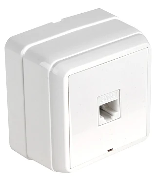 Mutlusan 2160 136 0201 Bron Sıva Üstü Data Prizi 1*RJ45 CAT5 Beyaz