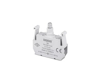 EMAS BB Yedek LED'li 100-230V AC Beyaz Sinyal Blok