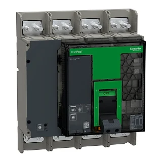 Schneider Electric C125N420FM Kesici, ComPacT NS1250N, 50kA 415VAC'de, 4P, Sabit, Manuel, MicroLogic 2.0 Geçti, 1250A