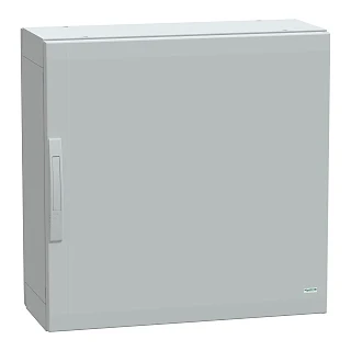 Schneider Electric NSYPLA773G Yer standı polyester kutu, Thalassa PLA, düz kapı, tamamen mühürlü, 750x750x320mm, IP65, IK10