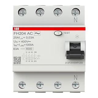 ABB 2CSF204004R1250 FH204 AC-25/0.03 Kaçak Akım Koruma Rölesi