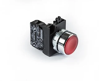 EMAS CM200DK CM Serisi Metal 1NC Yaylı Düz Kırmızı 22 mm Buton