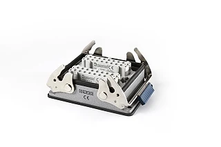 EMAS EBM32PM48 Metal 32 Kontak Makine Tipi Priz 16A Alttan Girişli 2 Metal Mandallı Çok Kontaklı