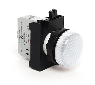 EMAS CP0B0XB CP Serisi Plastik LED'li 100-230V AC Beyaz 22 mm Sinyal