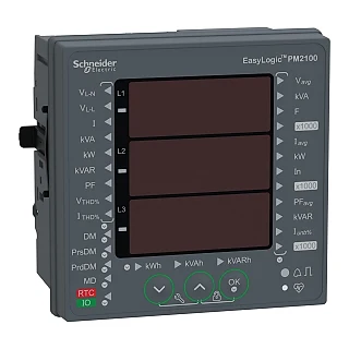 Schneider Electric METSEPM2110 EasyLogic PM2110, Güç & Enerji Analizörü, total harmonik ölçümü, LED ekran, class 1