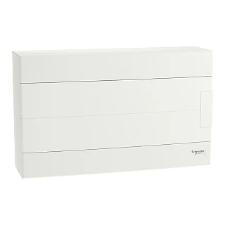 Schneider Electric EZ9EUH118 Modüler Sigorta Kutusu, Easy9 EU, Sıva-üstü, 1 Sıra x 18 Modül, Beyaz Kapak
