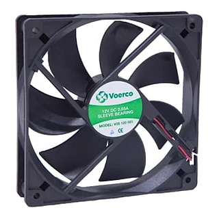 ÇETİNKAYA V05 120 001 V05 120 001 120x120x25 Bilezikli 12V DC 0.45A 5.40W 3200 RPM 148 M3/H Kapasiteli Fan (temsili görsel)