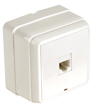 Mutlusan 2160 136 0202 Bron Sıva Üstü Data Prizi 1*RJ45 CAT5 Krem