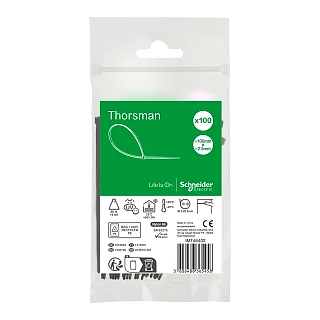 Schneider Electric IMT46402 Thorsman, Kablo bağı 100x2.5mm, Siyah