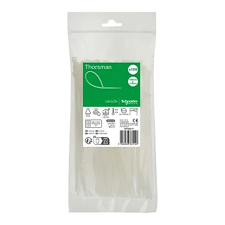 Schneider Electric IMT46411 Thorsman, Kablo bağı 200x4.8mm, Şeffaf