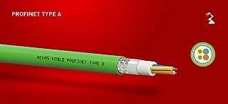 MEKAS 11352 Mekas PROFINET Type A Endüstriyel Ethernet Kablosu (HFFR) (temsili görsel)