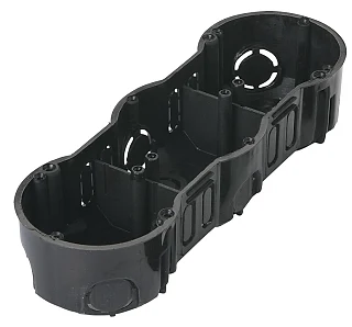 Mutlusan 001 046 120103 00 11 Alçıpan Kasa 3'lü Siyah