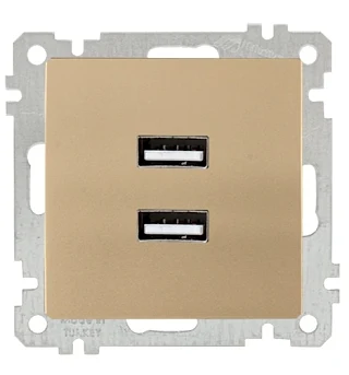 Mutlusan 2100 449 0101 Mek+Tuş İkili USB Şarj Prizi Beyaz