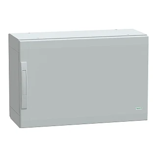 Schneider Electric NSYPLA573G Yer standı polyester kutu, Thalassa PLA, düz kapı, tamamen mühürlü, 500x750x320mm, IP65, IK10
