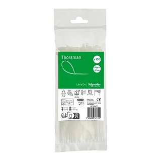 Schneider Electric IMT46407 Thorsman, Kablo bağı 160x2.5mm, Şeffaf