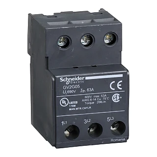 Schneider Electric GV2G05 TeSys GV2, TeSys D ve TeSys U - terminal bloğu - 3P - GV1L3 için