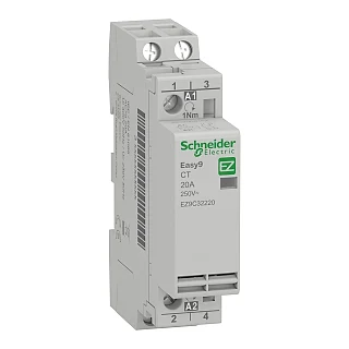 Schneider Electric EZ9C32220 Sessiz Kontaktör, Easy9, 20A, 2NO Kontak, 230..240VAC, 50HZ