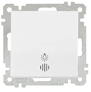 Mutlusan 2100 417 0201 Işıklı Çağırma 220V Vidalı Beyaz