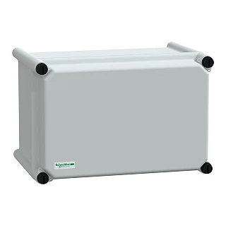 Schneider Electric NSYPLSC1827G PLS kutusu, polyester arka kısım, opak PC kapağı IP66 18x27x18cm