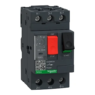 Schneider Electric GV2ME04 TeSys GV2-Devre kesici-termal manyetik-0,4...0,63 A -vida kelepçesi terminalleri