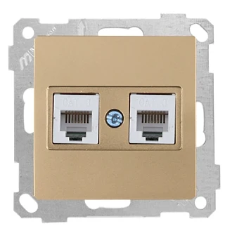 Mutlusan 2100 126 0101 Telefon Prizi 2*RJ11 CAT3 Beyaz