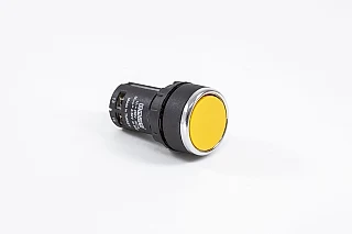 EMAS MB100DS MB Serisi Plastik 1NO Yaylı Düz Sarı 22 mm Buton