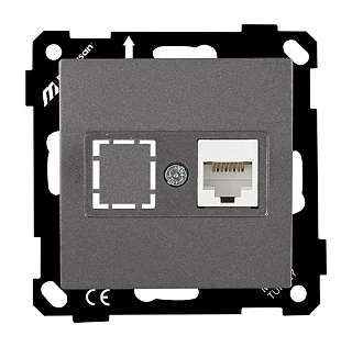 Mutlusan 2270 140 0195 EP Data Prizi 1*RJ45 CAT6 Füme