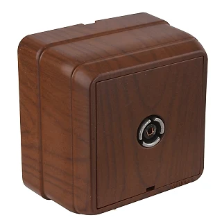 Mutlusan 2160 170 0257 Bron Sıva Üstü TV Prizi Geçişli Ceviz