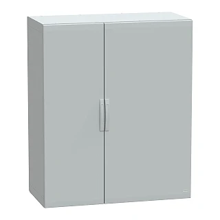 Schneider Electric NSYPLA15126G Ayaklı polyester muhafaza, Thalassa PLA, düz kapı, tamamen kapalı, 1500x1250x620mm, IP65, IK10