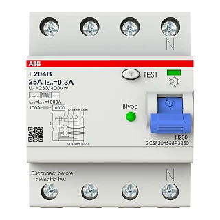ABB 2CSF204568R3250 F204 B-25/0.3 Kaçak Akım Koruma Rölesi
