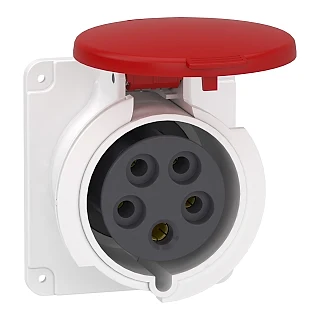 Schneider Electric PKF32G435 PratiKa Düz Makina Prizi - vidalı bağlantı- 5*32A - 3P + N + E - 380...415 V AC
