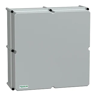 Schneider Electric NSYPLSC5454AG PLS kutusu, polyester arka kısım, opak PC kapağı IP66 54x54x23cm