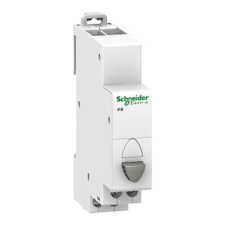 Schneider Electric A9E18030 Acti9 iPB 1NK gri tek basmalı düğme (temsili görsel)