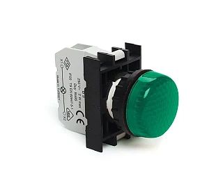 EMAS B030XY B Serisi Plastik Ba9S Duylu Yeşil 22 mm Sinyal