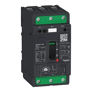 Schneider Electric GV4LE03N Manyetik devre kesici, TeSys GV4, 3P, 3.5 A, Icu 50 kA, EverLink terminal (temsili görsel)