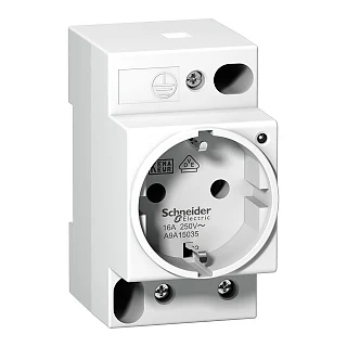 Schneider Electric A9A15035 DIN soket iPC-2P+E -16A-250VAC- VDE 0620 -alman std- ger.bas.gös.lamba