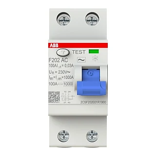 ABB 2CSF202001R1900 F202 AC-100/0.03 Kaçak Akım Koruma Rölesi