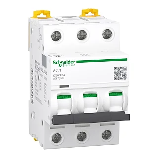 Schneider Electric A9F73304 Otomatik Sigorta, Acti9, 6kA, B-Eğrisi, 3-Kutup, 4A