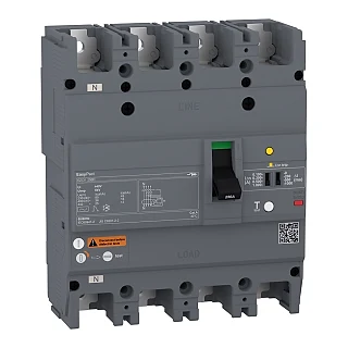 Schneider Electric EZCV250H4063 Devre kesici Easypact EZCV250H - TMD - 63 A - 4 kutup 3d (temsili görsel)