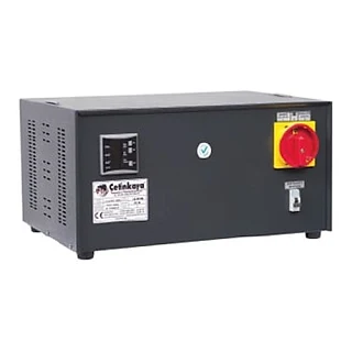 ÇETİNKAYA S11 A1Y 05 S11 A1Y 05 175/265V- 220V 10 kVA Alüminyum Sargılı Monofaze Mikroişlemcili Voltaj Regülatörü (temsili görsel)