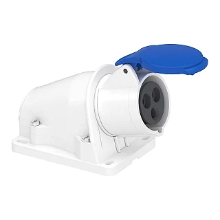 Schneider Electric PKF16W423 PratiKa Eğik Duvar Prizi, - vidalı bağlantı- - 3*16A - 2P + E - 200...250 V AC