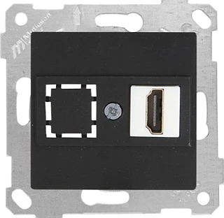 Mutlusan 2200 457 0184 Rita Mek+Tuş Data Prizi 1*HDMI Siyah