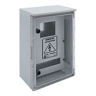 ÇETİNKAYA ÇP 5215 ÇP 5215 35x50x19,5 1 Trf. Syç. 14 Sig. Şeffaf Kapaklı ABS Pano
