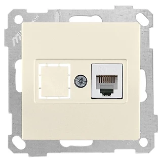 Mutlusan 2100 125 0102 Telefon Prizi 1*RJ11 Krem