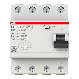 ABB 2CSF204003R3250 FH204 AC-25/0.3 Kaçak Akım Koruma Rölesi